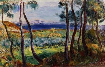 皮埃爾 奧古斯特 雷諾阿 Pines in the Vicinity of Cagnes 皮埃爾 奧古斯特 雷諾阿 Pines in the Vicinity of Cagnes